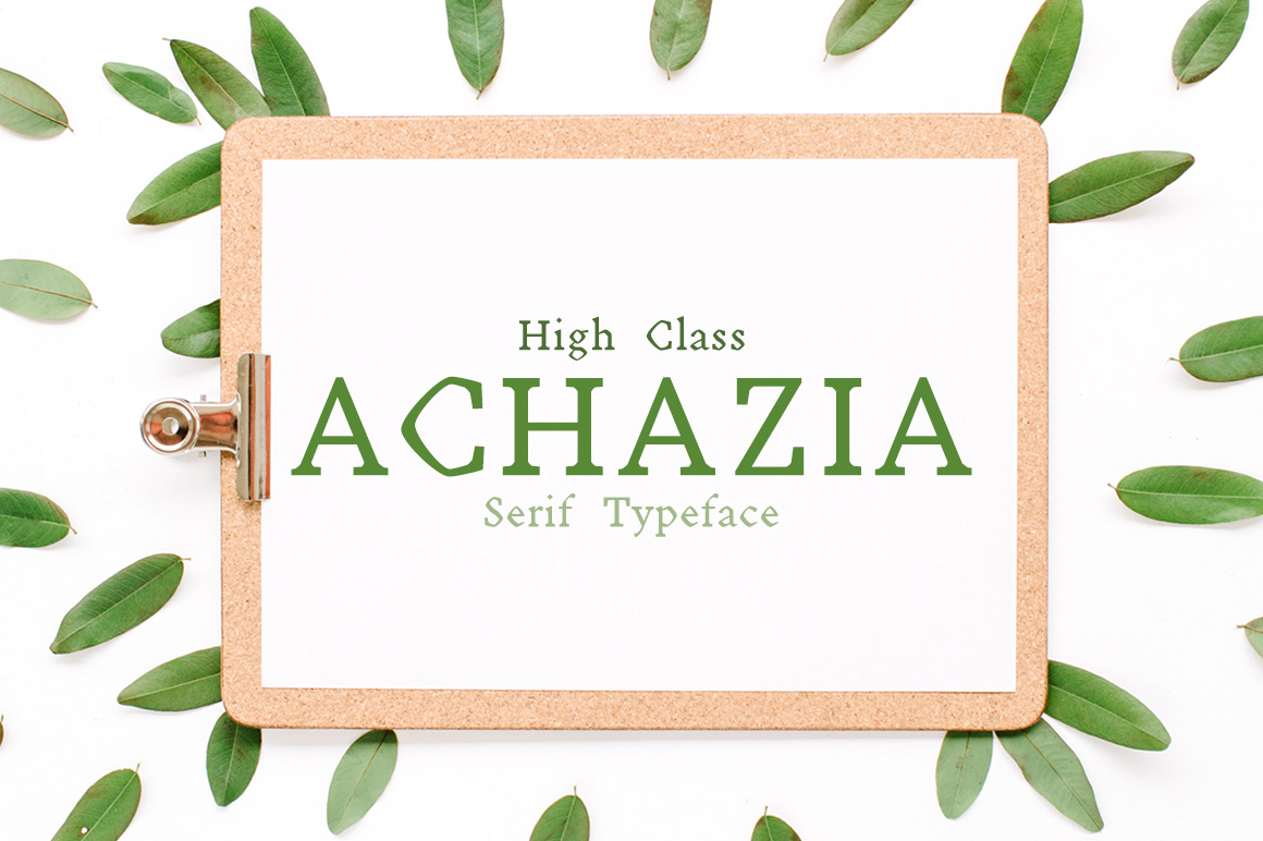 Achazia: The Serif Font That Elevates Your Campaign Design