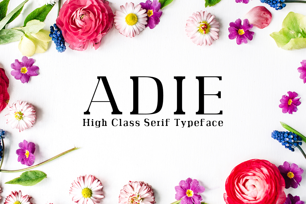 Adie: A Modern Serif Font for Creative Design