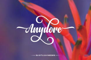 Anydore: A Script Font for Elegant Editorial Design
