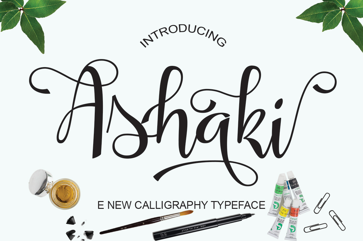 Asyaki: A Script Handwritten Font for Campaign Creativity