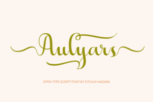 Aulyars: A Script Handwritten Font for Creative Product Design