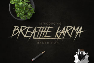 Breathe Karma: A Vintage Brush-Style Font for Web Designers