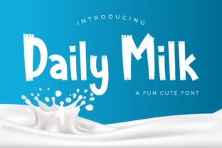 Daily Milk Font for Vibrant Branding and Social Media Design