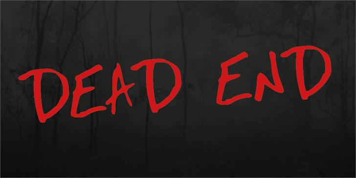Dead End: A Graffiti-Inspired Script Font for Horror and Creativity
