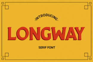 Longway: A Vintage Serif Font for Editorial Design and Branding
