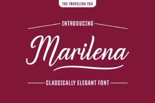 Marilena: A Script Font for Elegant Editorial Design