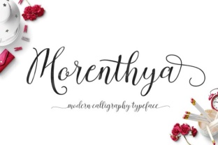 Morenthya: A Script Handwritten Font for Modern Web Design