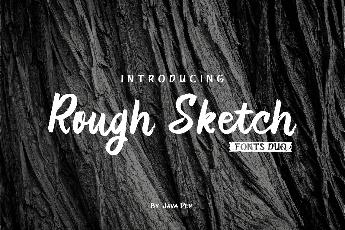 Rough Sketch Font for Professional Branding and Design