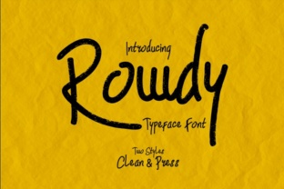Rowdy: A Script Handwritten Font That Breathes Life into Every Design