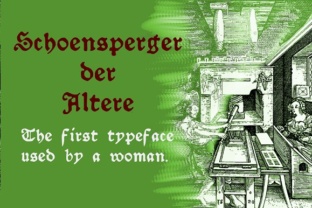 Schoensperger Der Altere: A Timeless Font for Modern Marketing