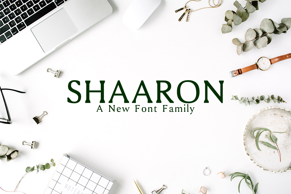Shaaron: A Modern Sans Serif Font for Editorial Design