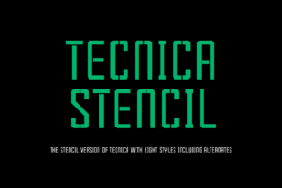 Tecnica Stencil Family for Eye-Catching Digital Campaigns