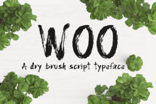 Woo: A Grungy Sans Serif Font for Creative Branding